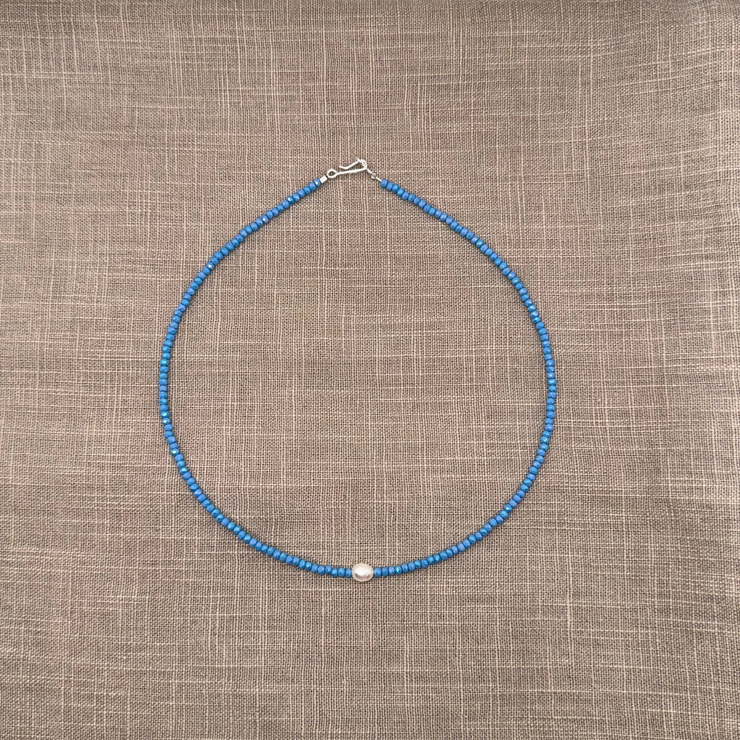 Collana Cristallo Perla di fiume - Fabidi