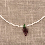 Collana Cristallo con Ciondolo in Vetro di Murano - Fabidi