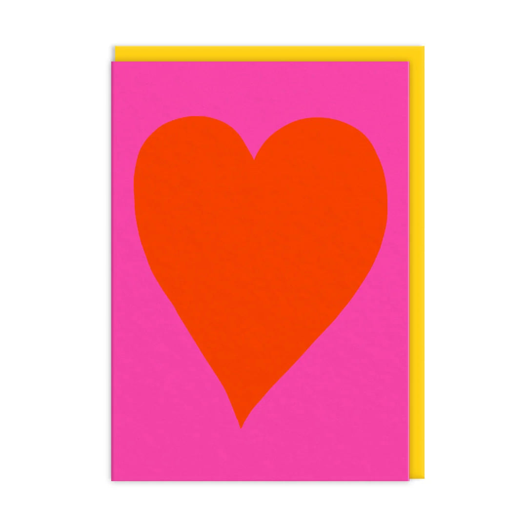 Biglietto A6 con Cuore neon - Ohh Deer