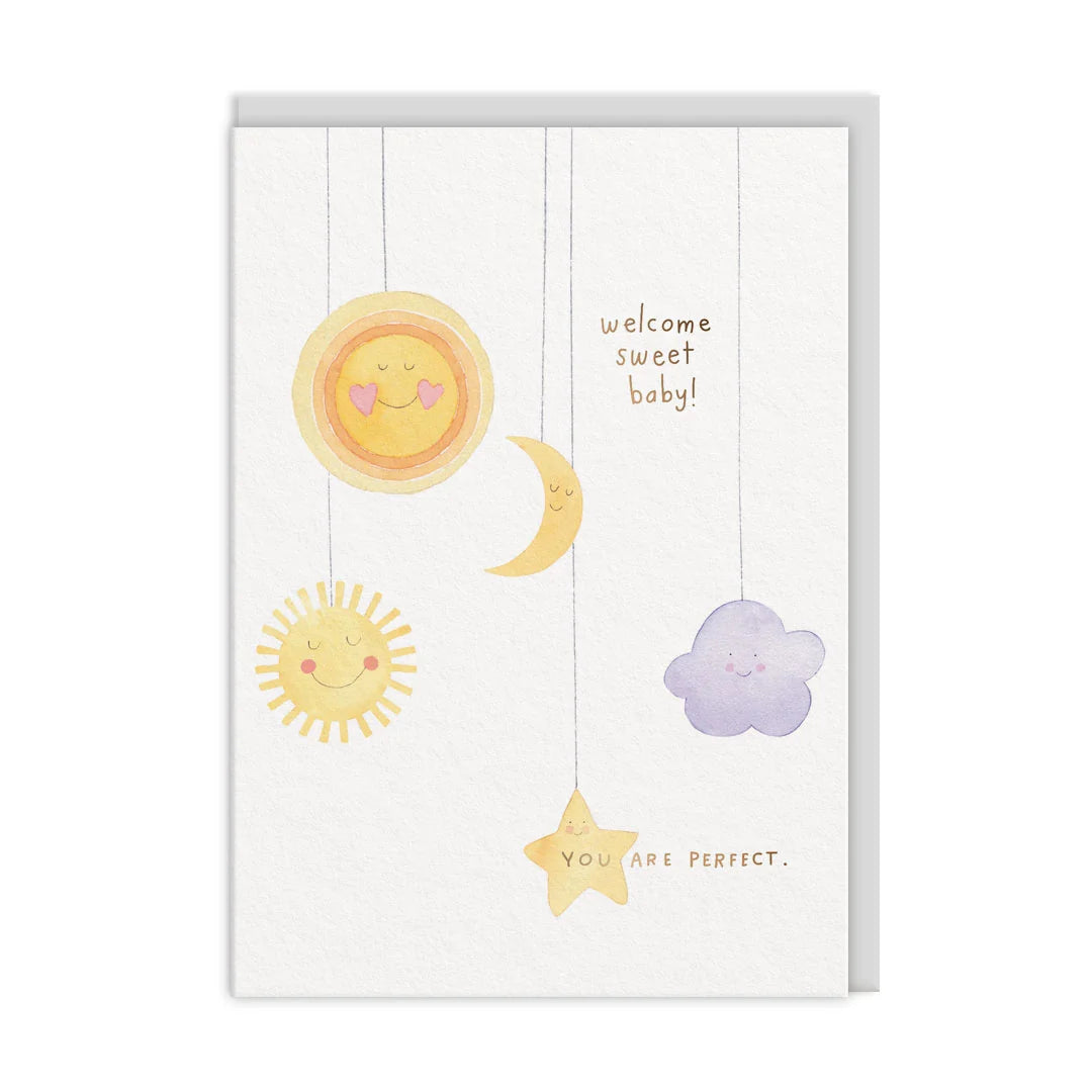 Biglietto A6 "Welcome Sweet Baby" - Ohh Deer
