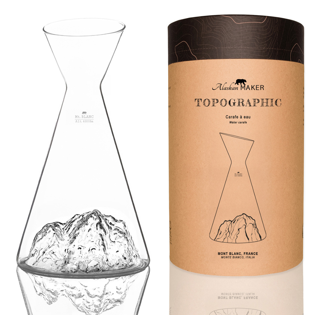 Caraffa Acqua TOPOGRAPHIC . Alaskan Maker