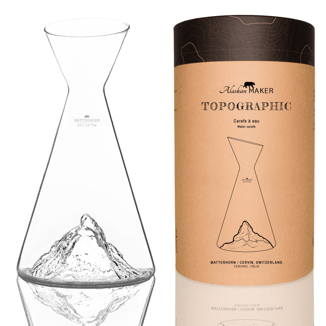 Caraffa Acqua TOPOGRAPHIC . Alaskan Maker