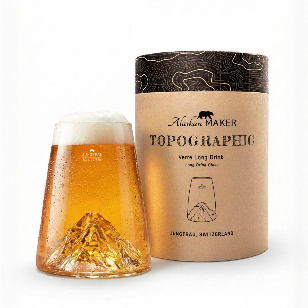 Bicchiere Long Drink TOPOGRAPHIC . Alaskan Maker