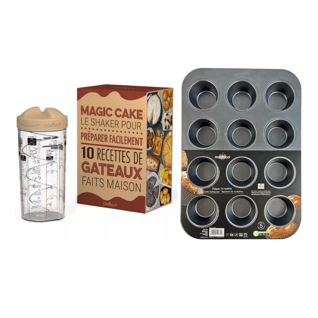 Bundle Magic Cake Cookut + Stampo 12 Muffin - Mastrad