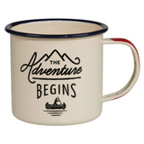 Tazza in Ferro Smaltato Gentlemen's Hardware "The Adventure Begins"