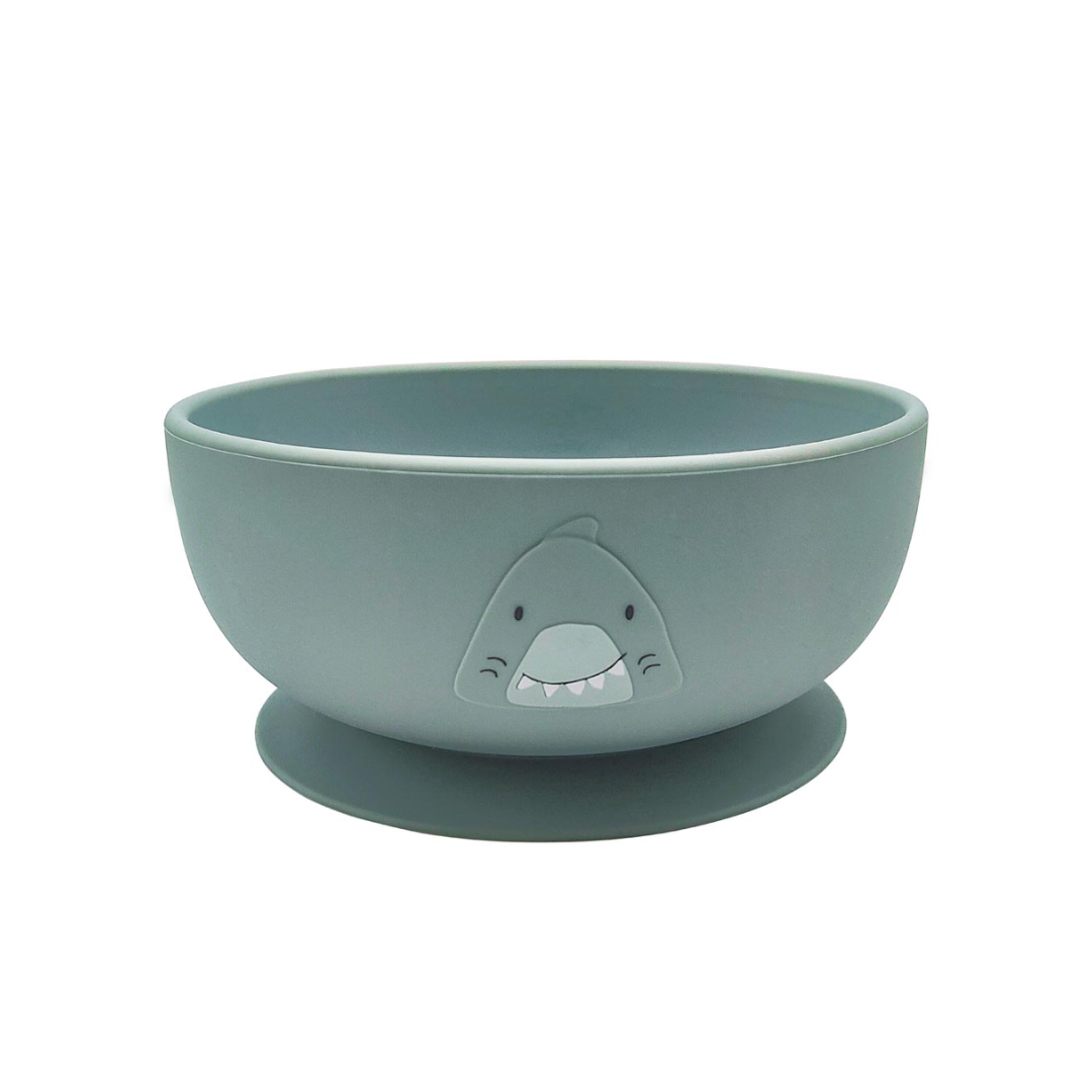 Piatto Fondo in silicone con ventosa Trixie - Mr. Shark