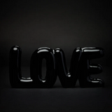 Scritta Love Blogo Design - Nero