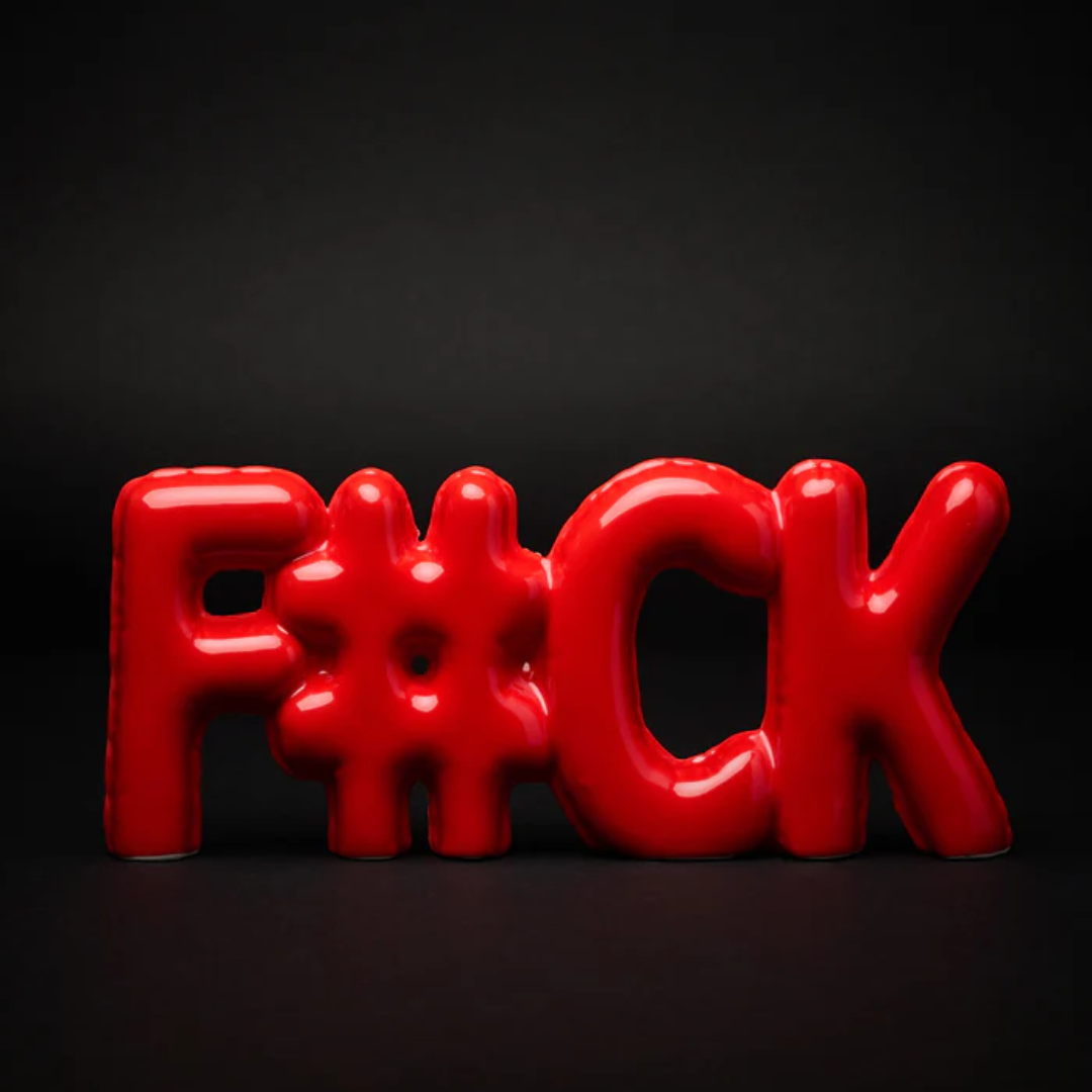 Scritta F#ck Blogo Design - Rosso