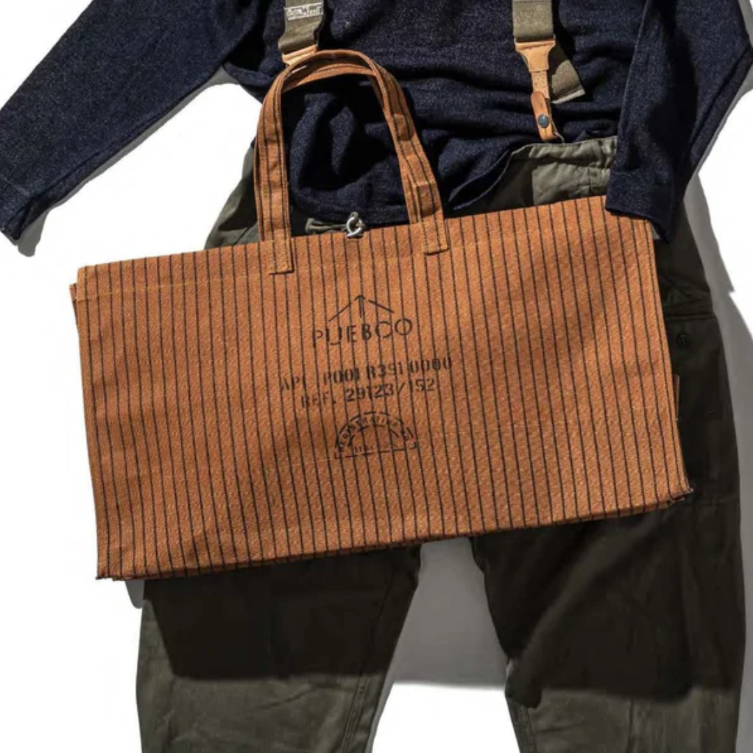 Borsa in cotone cerato 67x36x36 cm. - Puebco