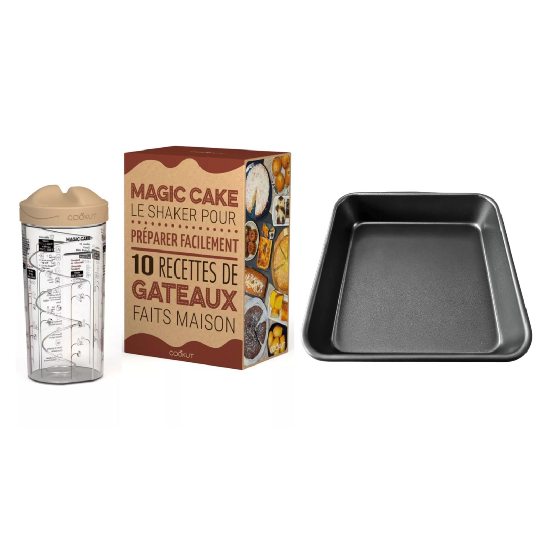 Bundle Magic Cake Cookut + Stampo per torta quadrata 24 cm. - Mastrad