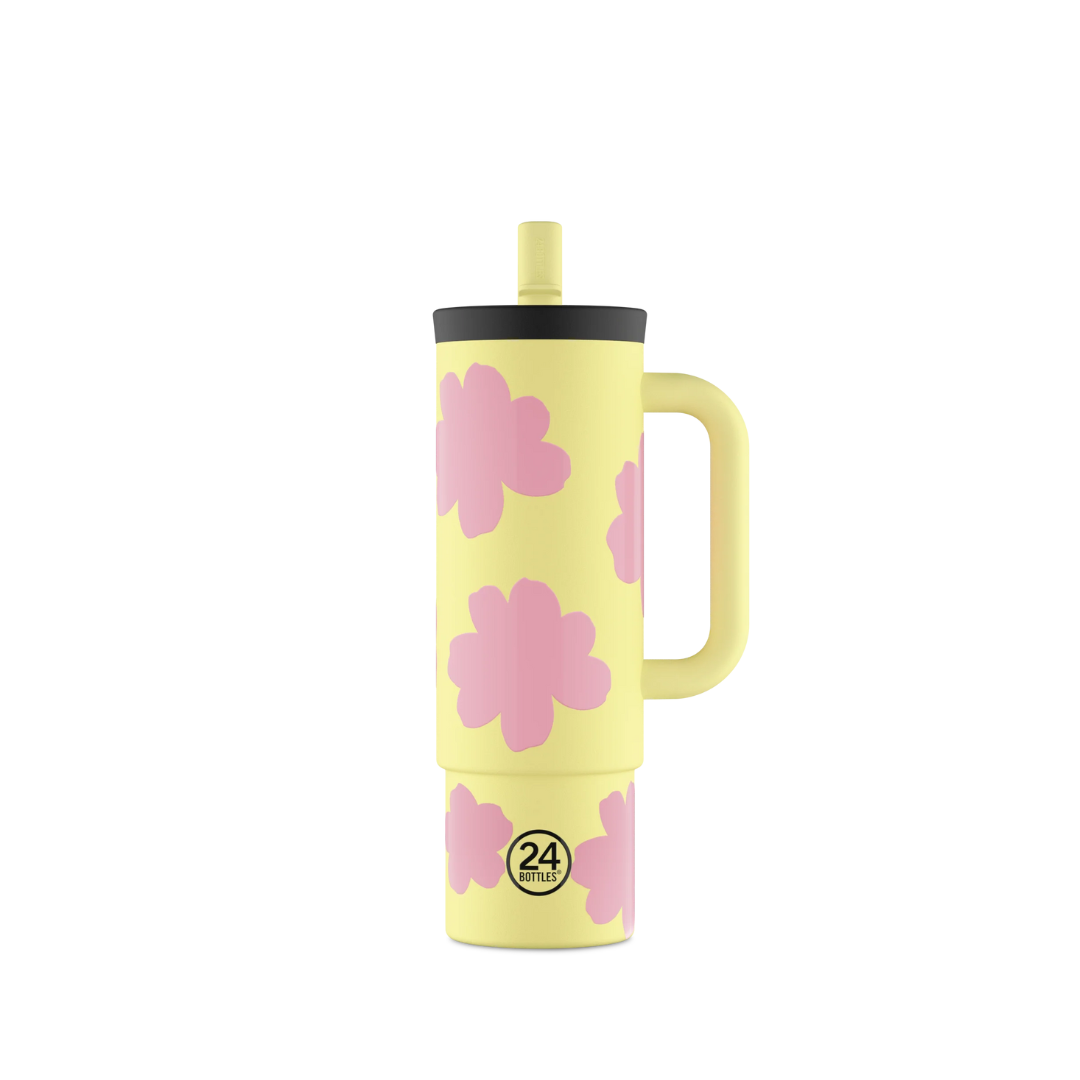 Straw Cup 800ml Clima 24Bottles - Daydreaming Yellow