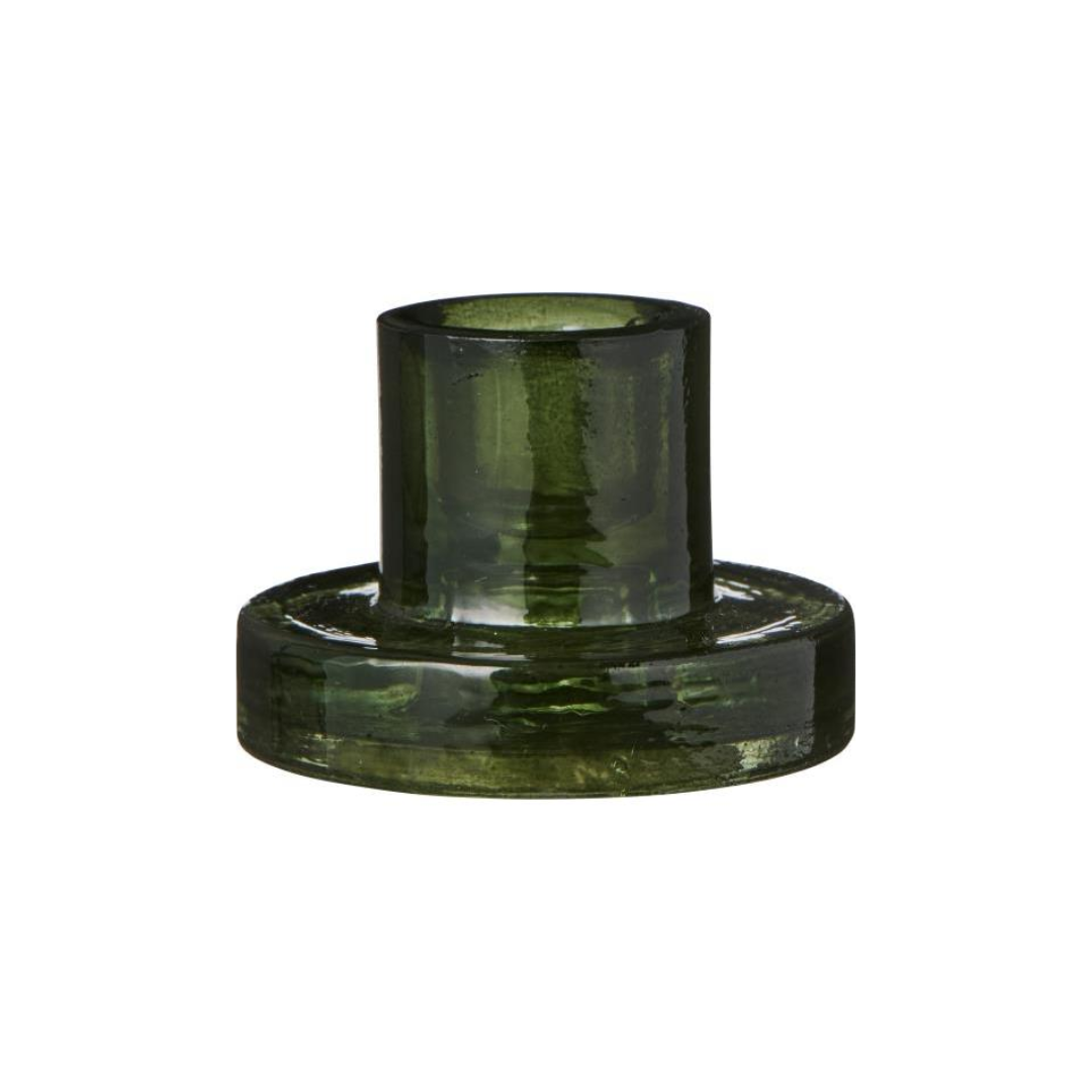 Portacandele in vetro f/1.3 cm candela verde IB Laursen