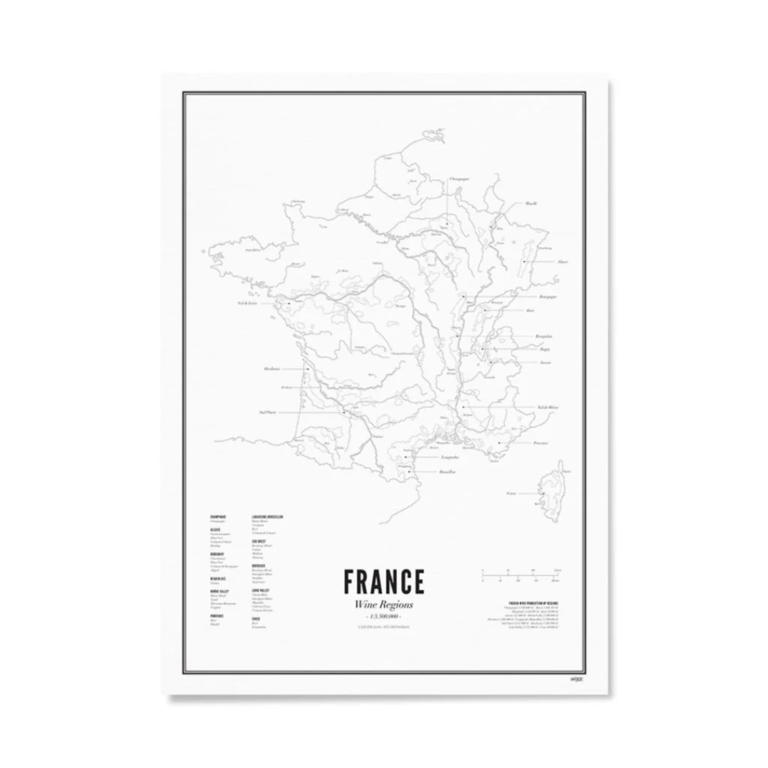 Stampa Wijck - France Wine Region 40X50