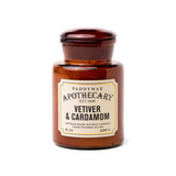 Candela in Barattolo di vetro Paddywax - Apothecary Vetiver e Cardamomo