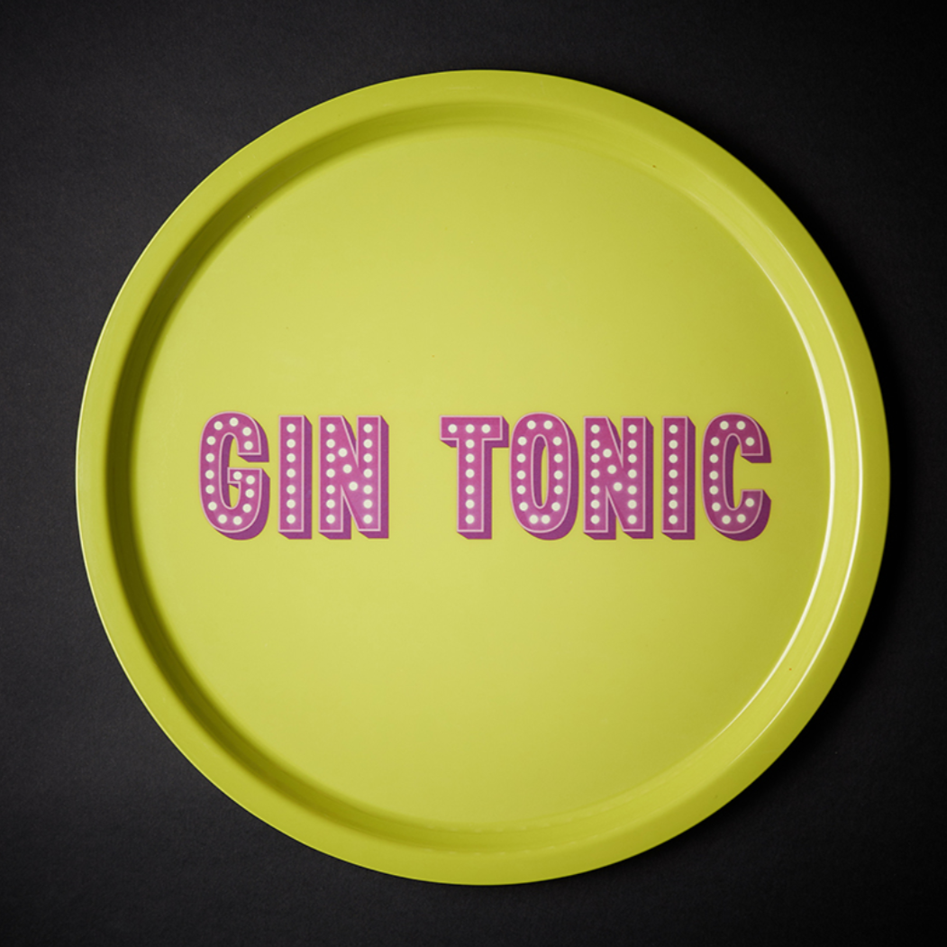 Vassoio Tondo Blogo Design - Gin Tonic