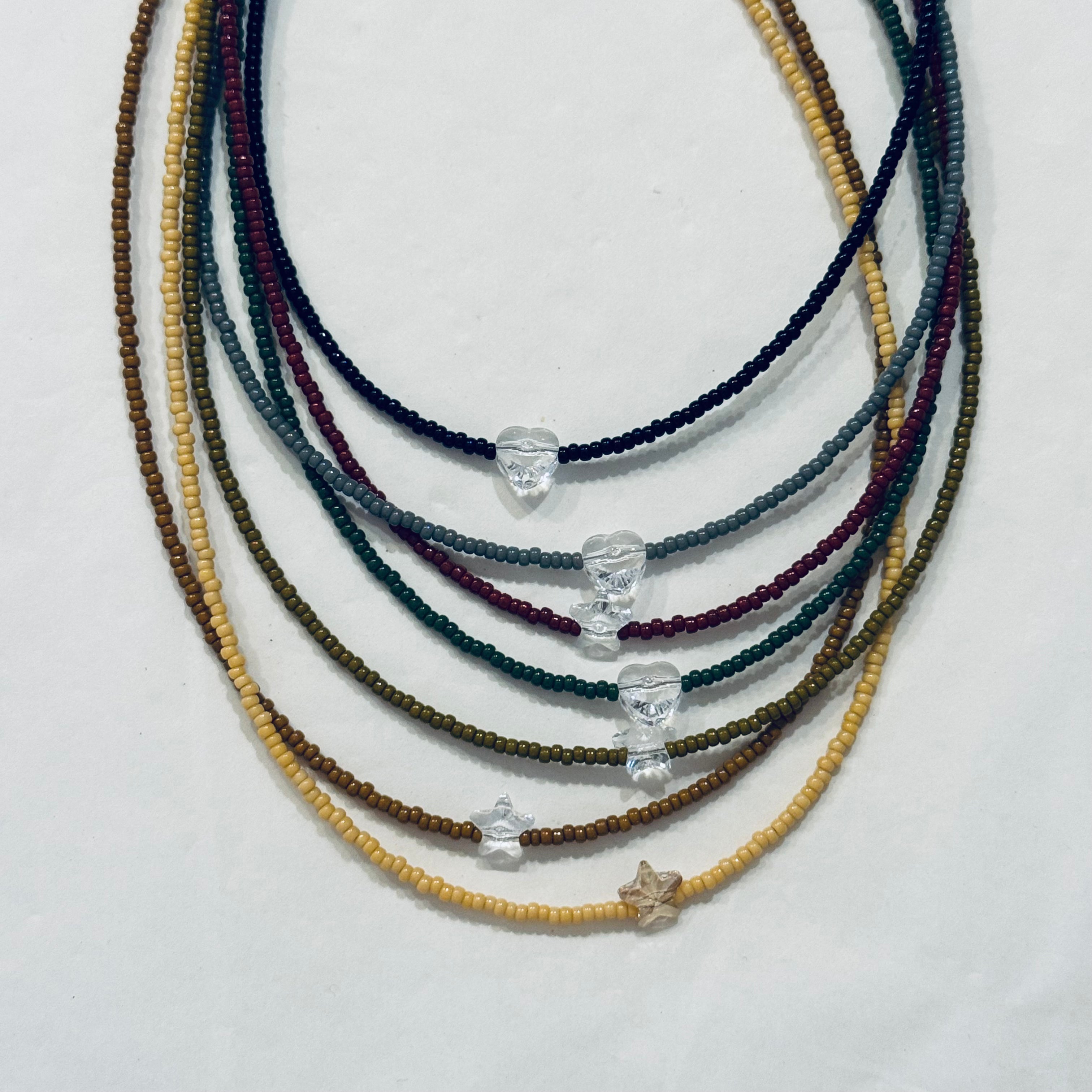 Collana Perline con Ciondolo in Cristallo - Fabidi