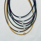 Collana Perline con Ciondolo in Cristallo - Fabidi