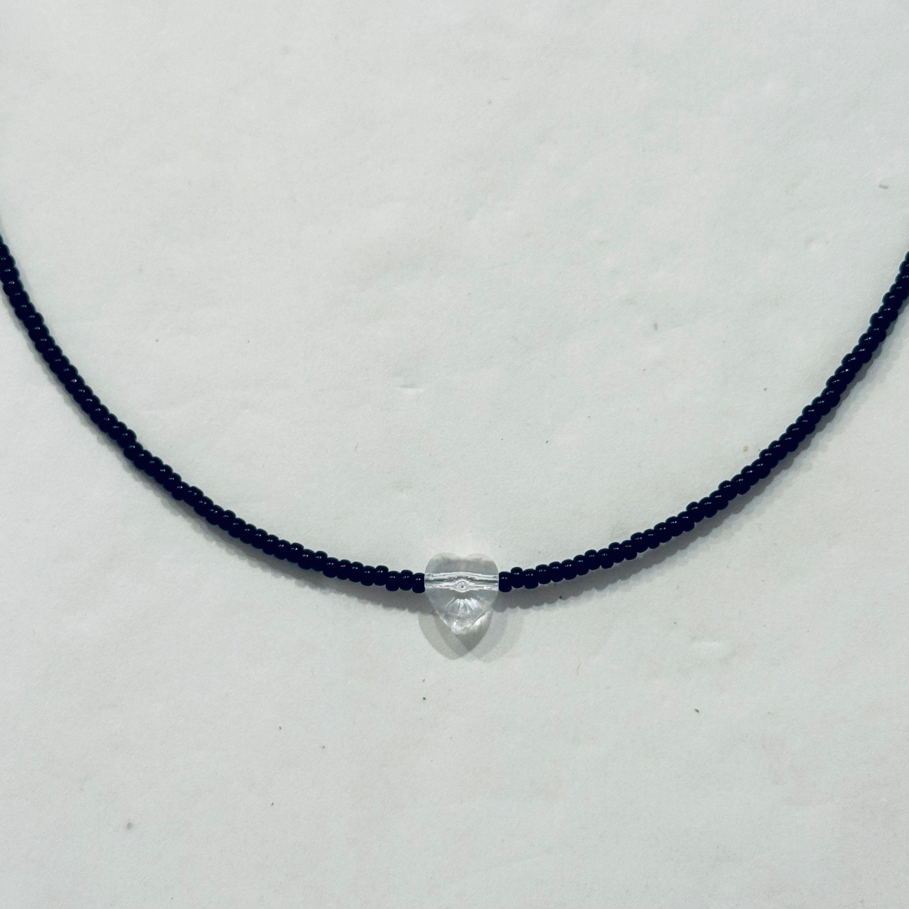 Collana Perline con Ciondolo in Cristallo - Fabidi