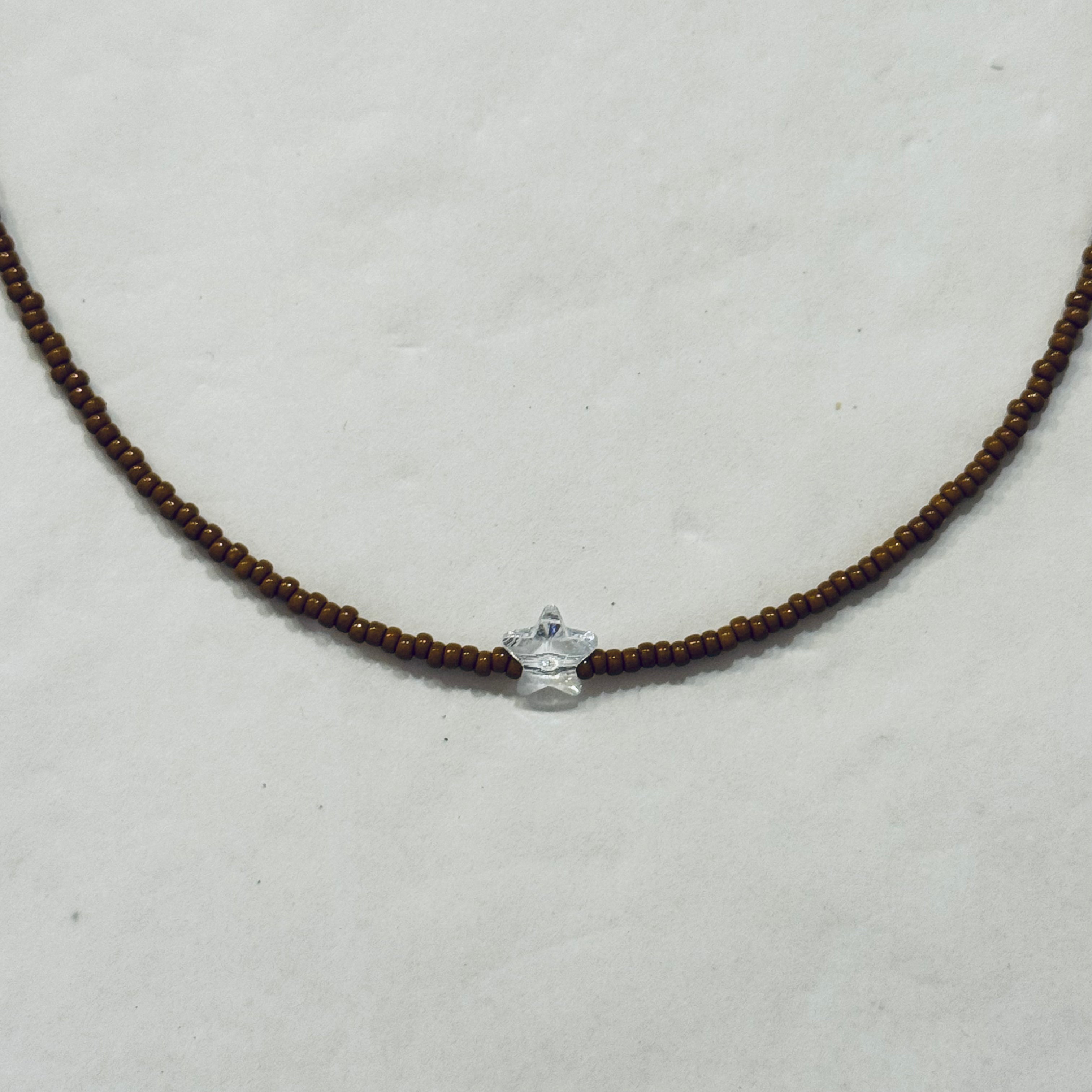 Collana Perline con Ciondolo in Cristallo - Fabidi