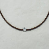 Collana Perline con Ciondolo in Cristallo - Fabidi