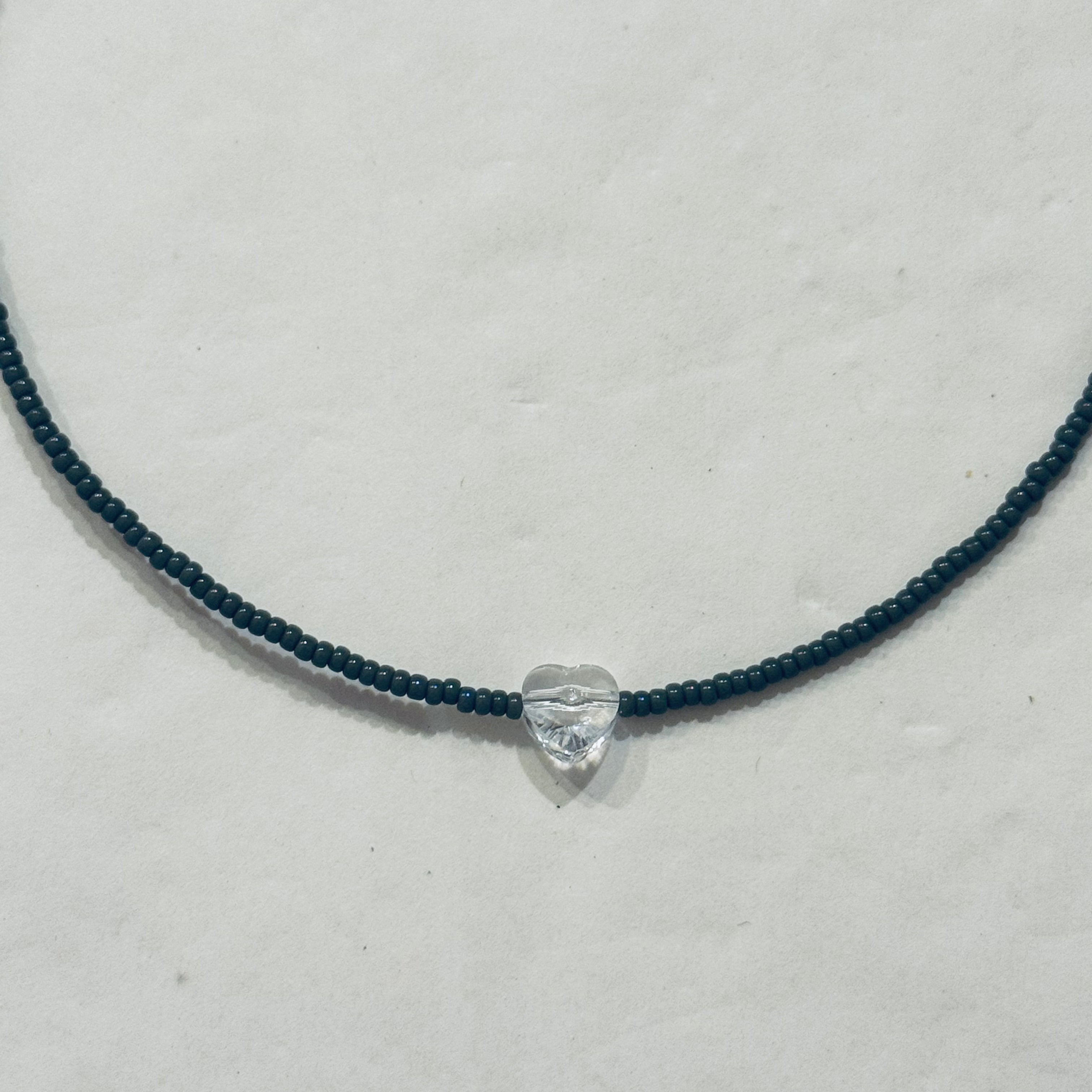 Collana Perline con Ciondolo in Cristallo - Fabidi