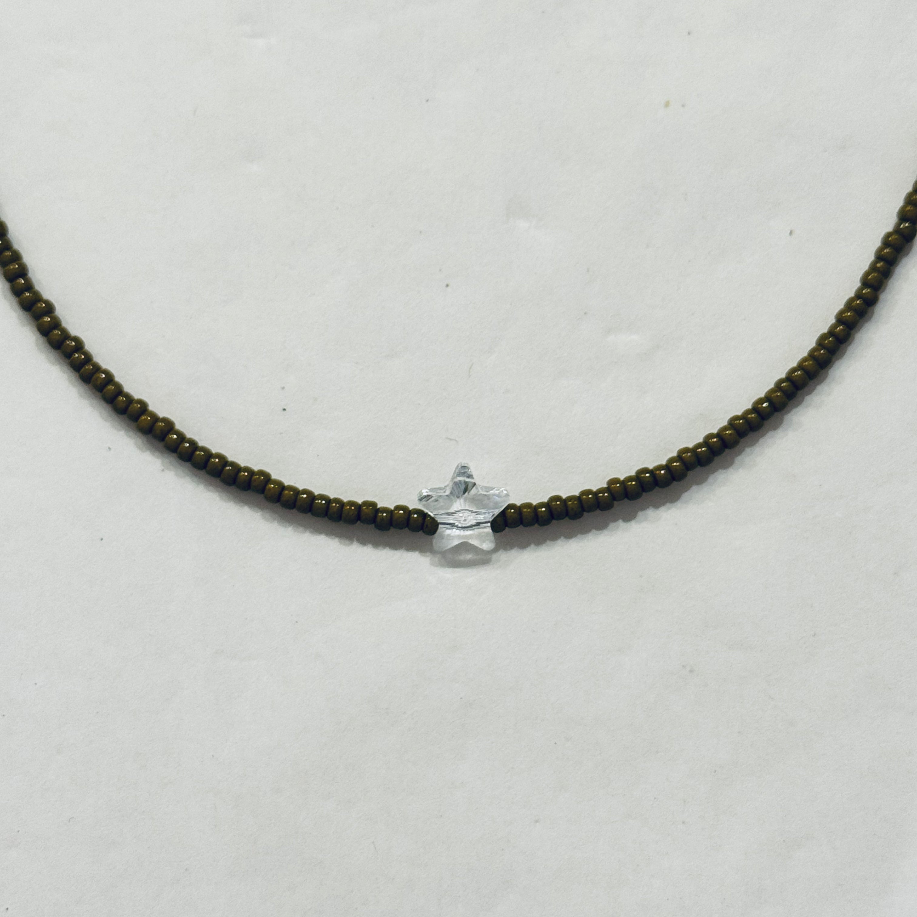 Collana Perline con Ciondolo in Cristallo - Fabidi