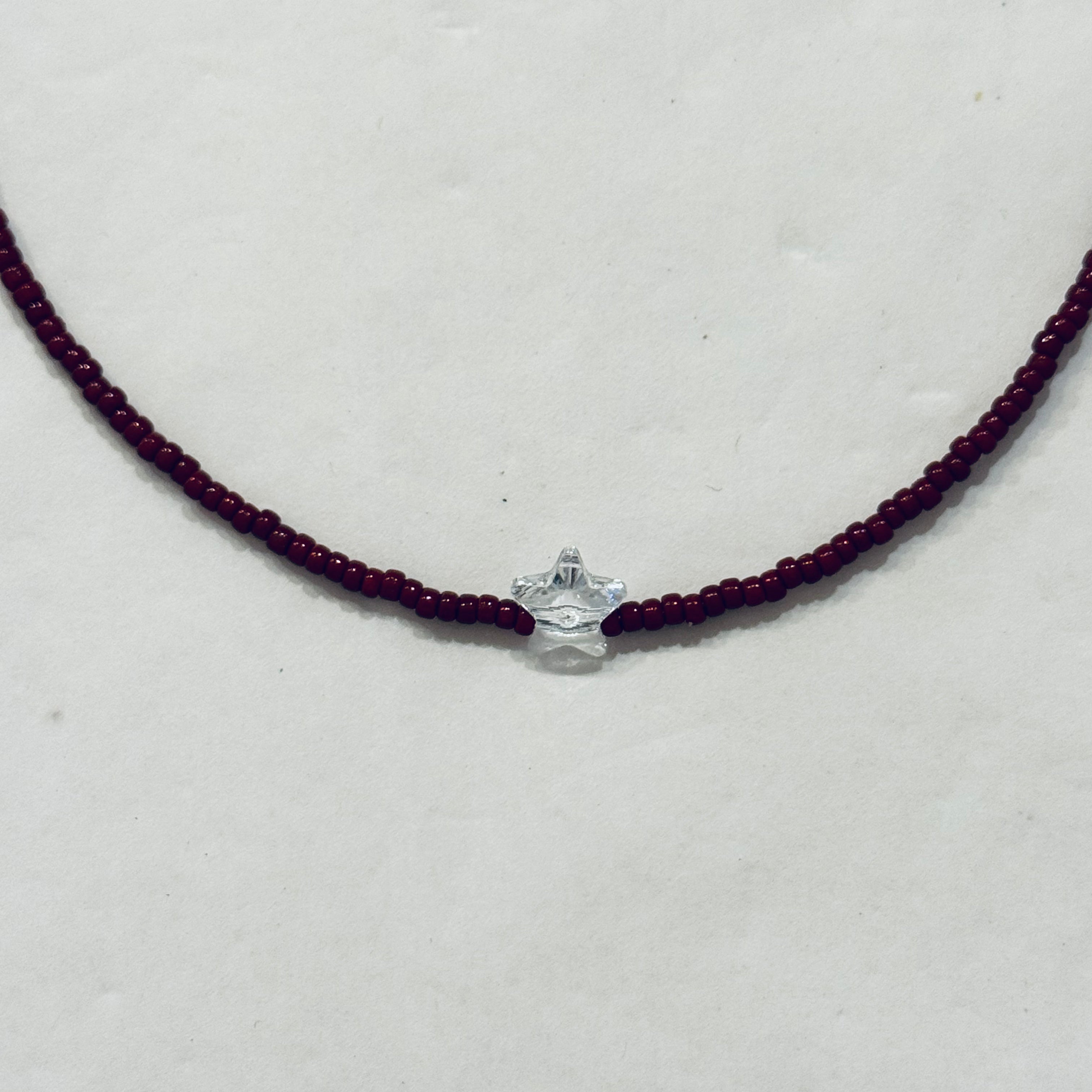 Collana Perline con Ciondolo in Cristallo - Fabidi