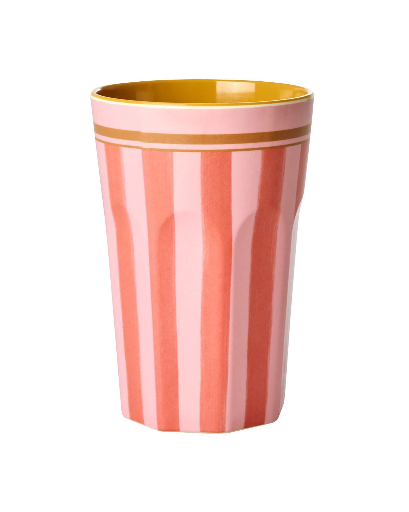 Tazza Alta - Rosa - Organic Stripes Print - Rice