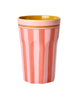 Tazza Alta - Rosa - Organic Stripes Print - Rice