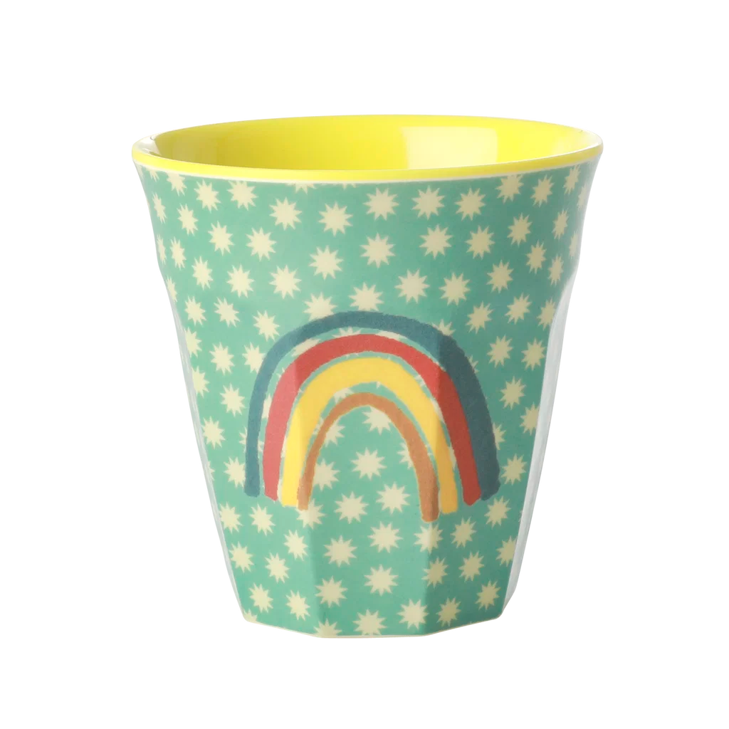 Tazza Media Multicolore Arcobaleno e Stelle - Rice