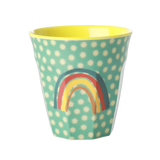 Tazza Media Multicolore Arcobaleno e Stelle - Rice