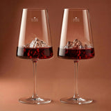 Set 2 x Bicchieri Vino TOPOGRAPHIC . Alaskan Maker